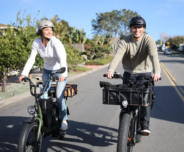 Couple on RAD e-bikes